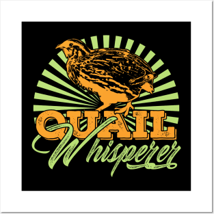 Quail Whisperer Farmer Farming Gift Posters and Art